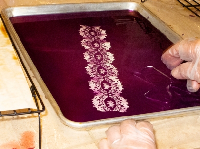Dyeing paper and fabric with natural dyes